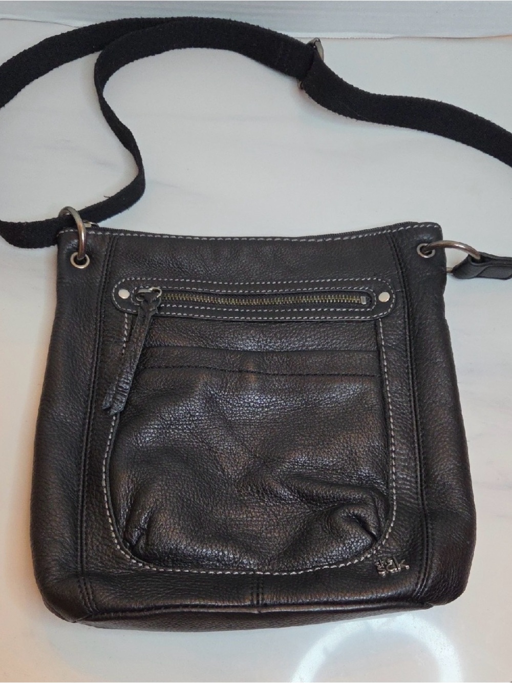 The Sak Black Pebbled Leather Bag